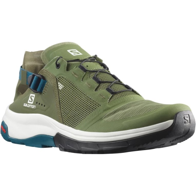 Olive Salomon Tech Amphib 4 Men's Hiking Shoes | IE CN9164